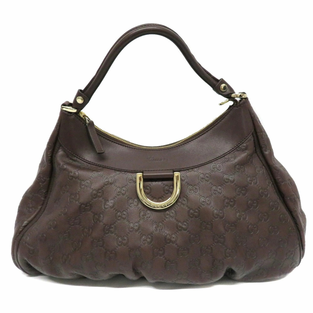 GUCCI Tote Bag Guccissima Leather Handbag Brown - Picture 1 of 6